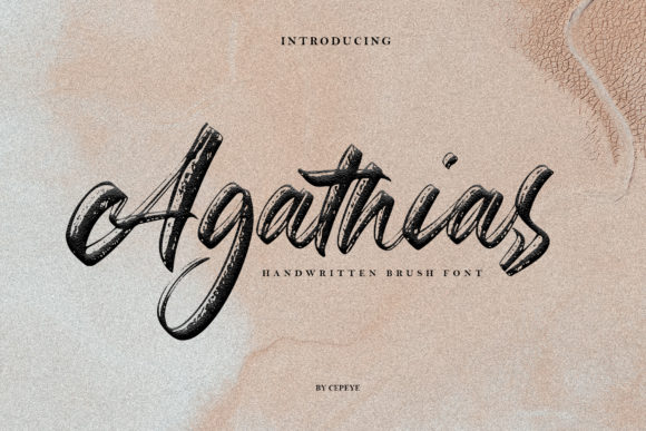 Agathias: A Delicate Handwritten Font