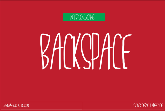Backspace: A Handwritten Font for Elegant Design