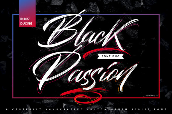 Black Passion: A Bold Font for Business