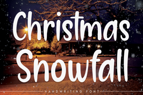 Christmas Snowfall Font for Business