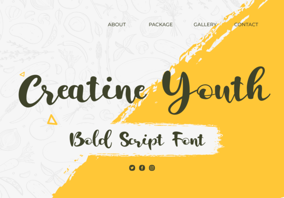 Creatine Youth: A Bold and Cute Script Font
