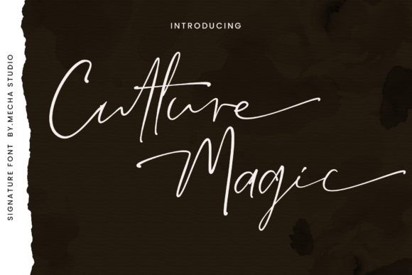 Culture Magic Font: Elegant Script for Editorial Design