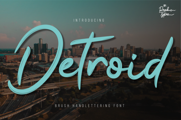 Detroid: A Handwritten Font for Creative Makers