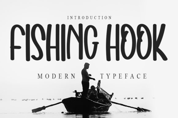 Fishing Hook Font for Business Branding