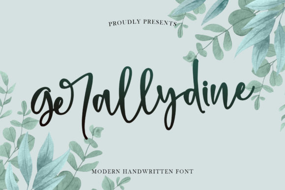 Gerallydine: A Handwritten Font for Modern Design
