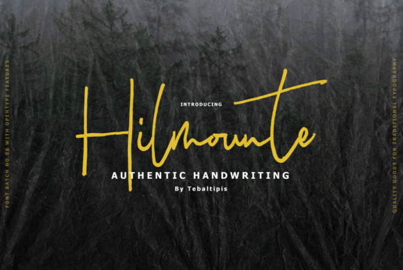 Hilmounte: A Sweet Handwritten Font