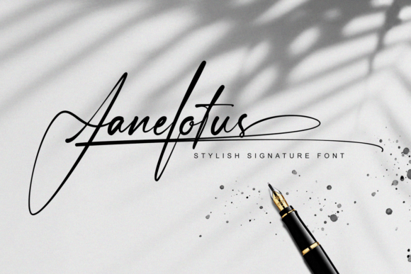 Janelotus: A Luxurious Handwritten Font