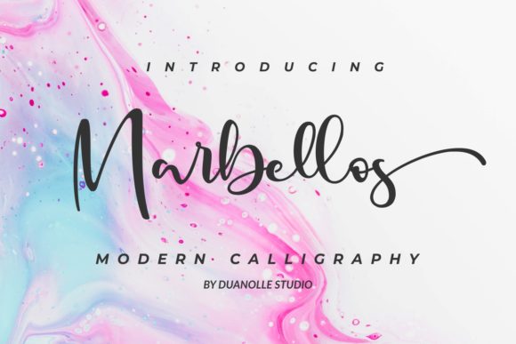 Marbellos: A Handwritten Font for Editorial Elegance