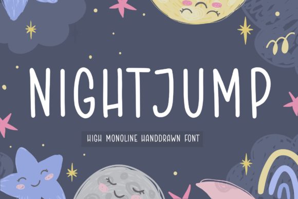 Night Jump: A Handwritten Font for Web Design