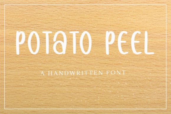 Potato Peel Font: Handmade Elegance