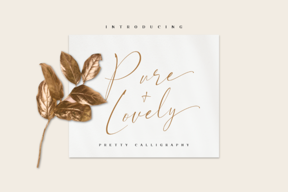 Pure Lovely: A Flowing Script for Elegant Design