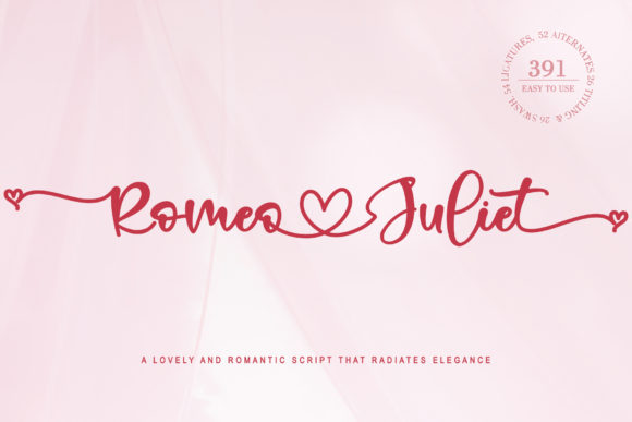 Romeo Juliet: A Script Font for Real Projects