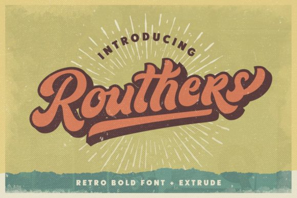 Routhers: A Bold Retro Font for Marketers