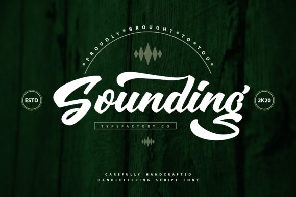 Sounding: A Vintage Script Font