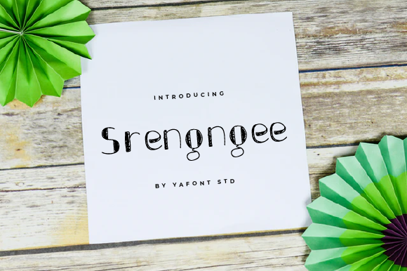 Srengngee: A Cute Handwritten Font