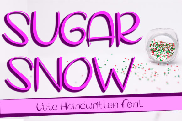 Sugar Snow Font: Handwritten Charm for Editorial Design