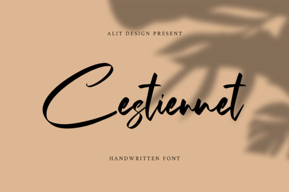 The Cestiennet: A Handwritten Font for Elegant Design
