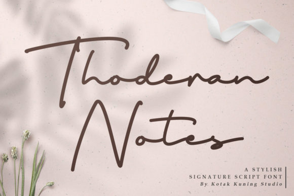 Thoderan Notes: A Font for Business Style