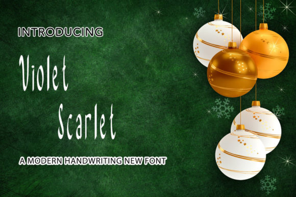 Violet Scarlet: A Handwritten Font for Creative Campaigns