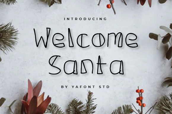 Welcome Santa Font Review
